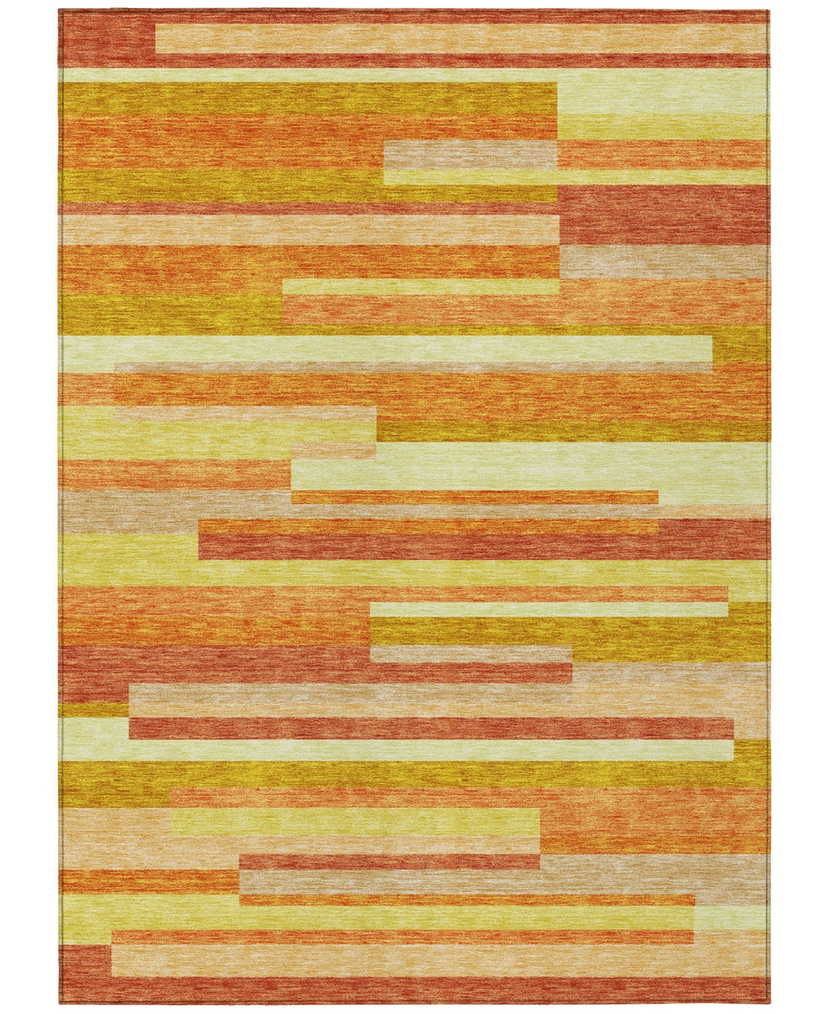 Addison Chantille Acn766 8'x10' Area Rug In Orange