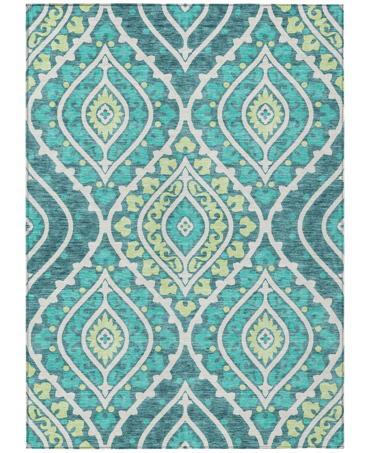 Addison Chantille Acn761 5'x7'6" Area Rug In Teal