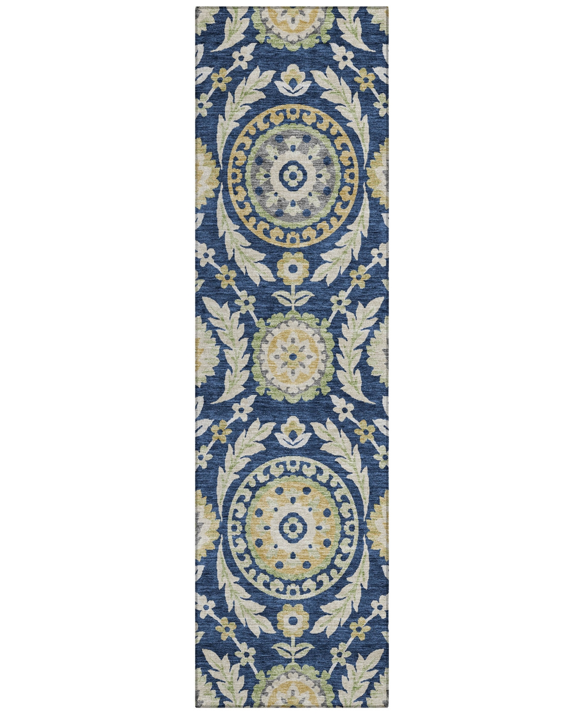 Addison Chantille Acn751 2'3"x7'6" Runner Area Rug In Navy