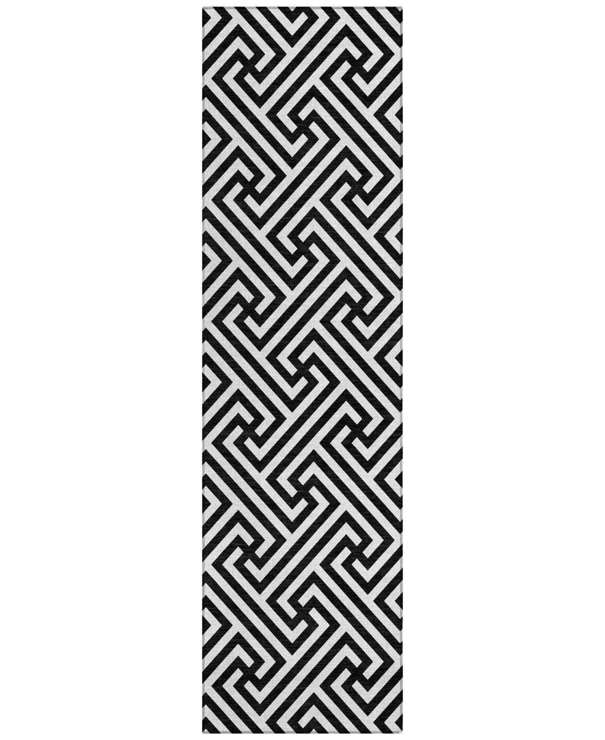 Addison Chantille Acn731 2'3"x7'6" Runner Area Rug In Black