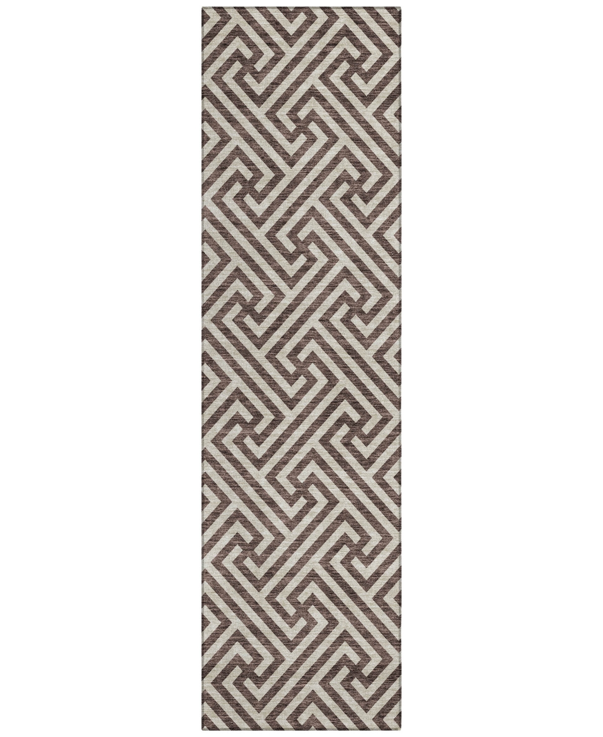 Addison Chantille Acn731 2'3"x7'6" Runner Area Rug In Brown