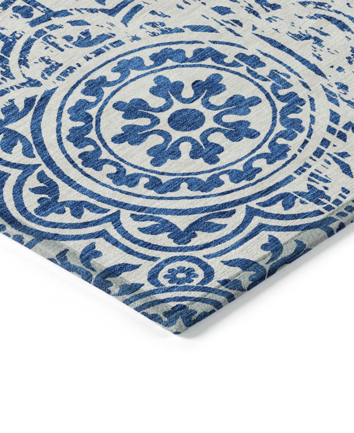 Addison Chantille Machine Washable Acn758 8'x10' Area Rug In Navy