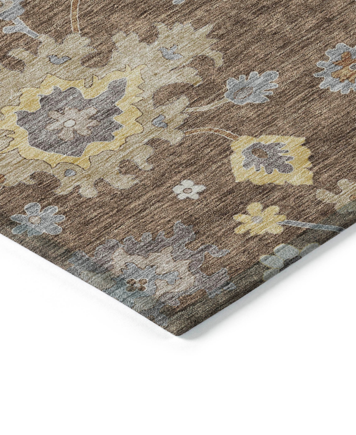Addison Chantille Machine Washable Acn753 8'x10' Area Rug In Chocolate