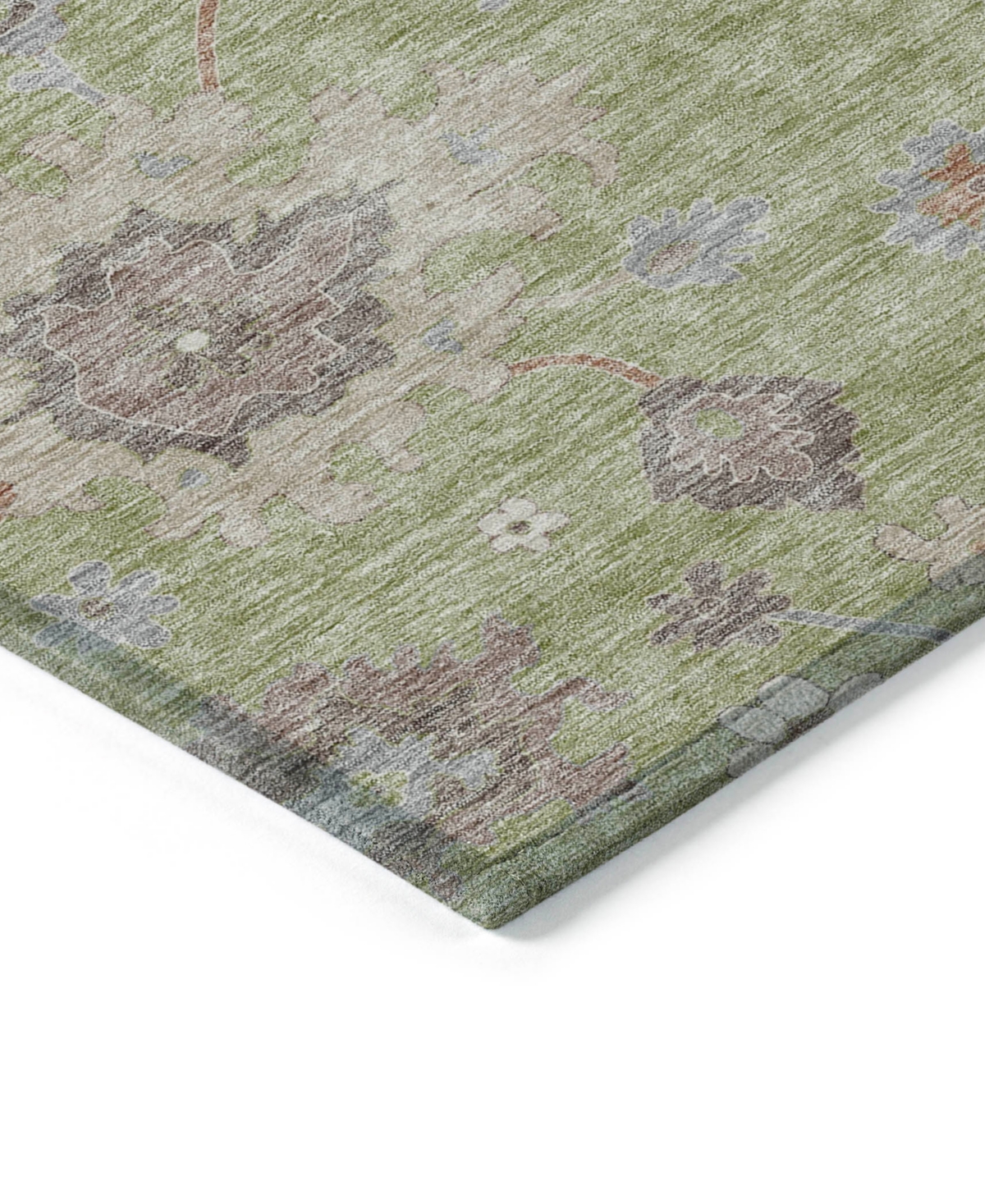 Addison Chantille Machine Washable Acn753 8'x10' Area Rug In Sage