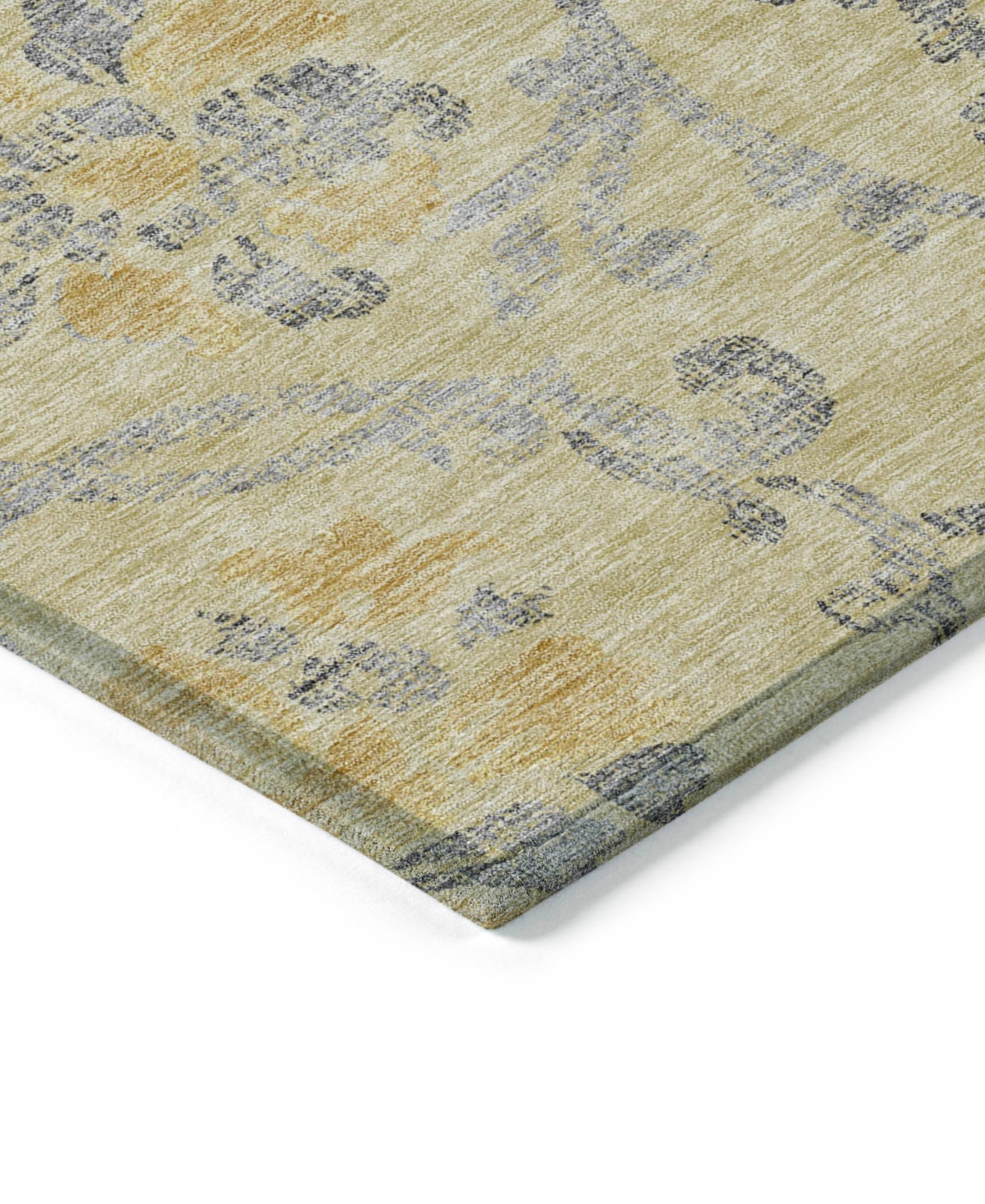 Addison Chantille Acn762 2'3"x7'6" Runner Area Rug In Gold