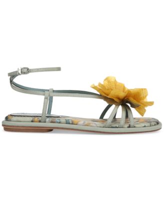 Women's Olana Flower Strappy Flat Sandals