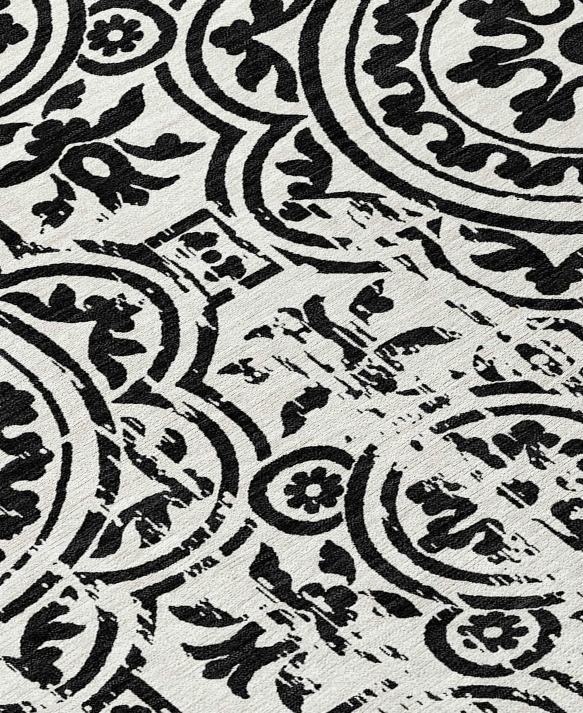 Addison Chantille Acn758 5'x7'6" Area Rug In Black