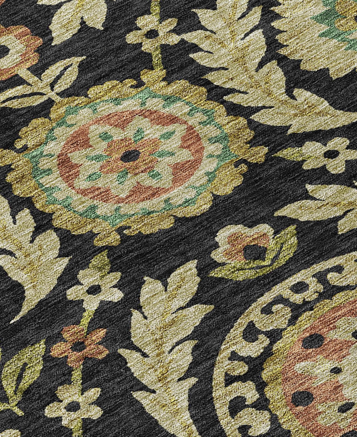 Addison Chantille Machine Washable Acn751 3'x5' Area Rug In Black