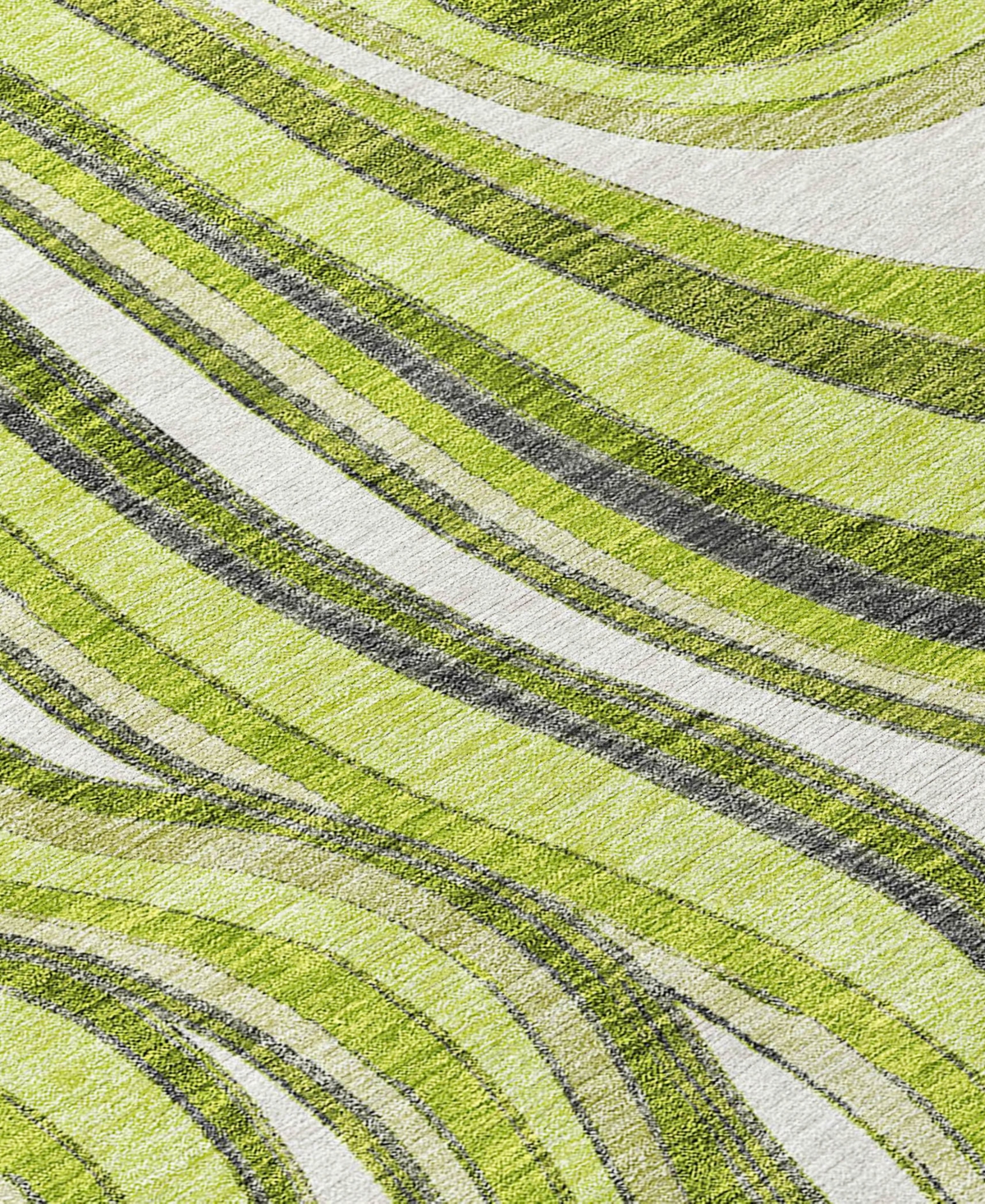 Addison Chantille Machine Washable Acn756 2'3"x7'6" Runner Area Rug In Lime