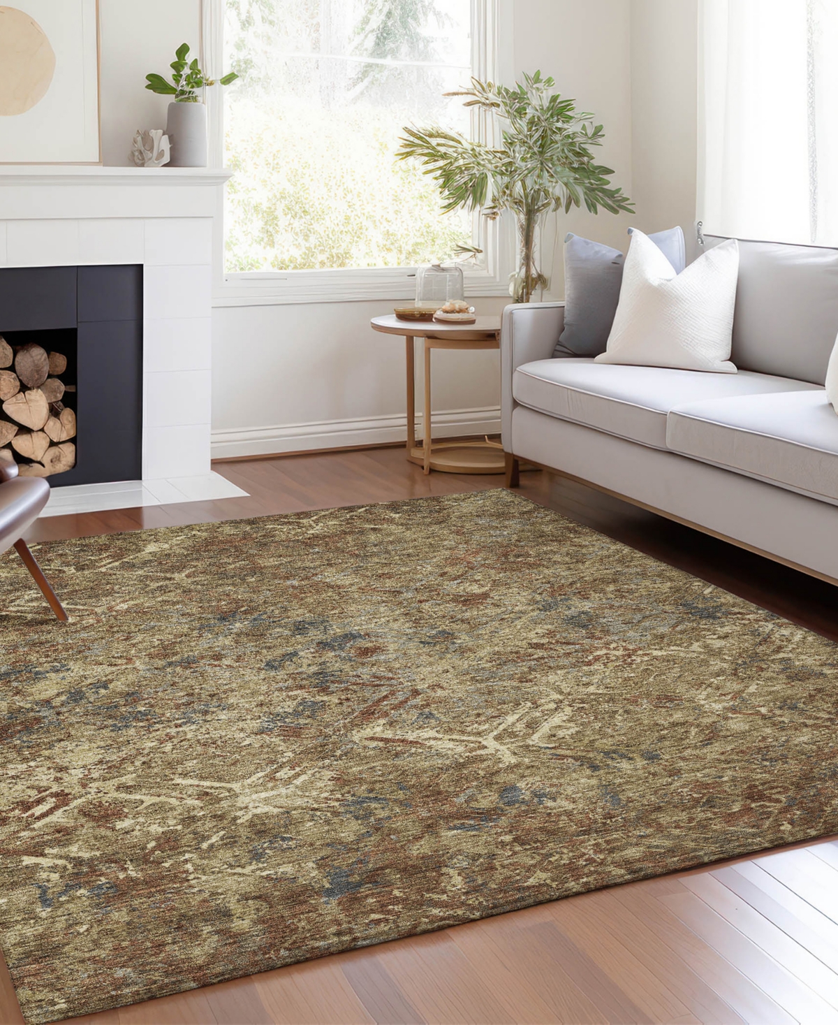 Addison Chantille Acn768 9'x12' Area Rug In Brown