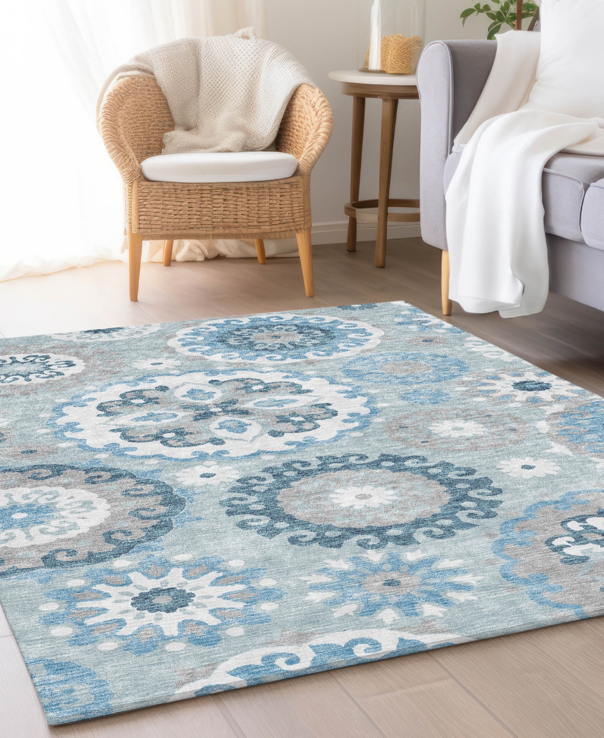 Addison Chantille Acn763 8'x10' Area Rug In Mist