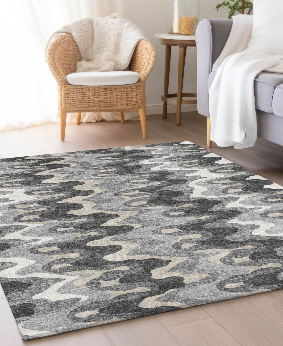 Addison Chantille Acn750 8'x10' Area Rug In Gray