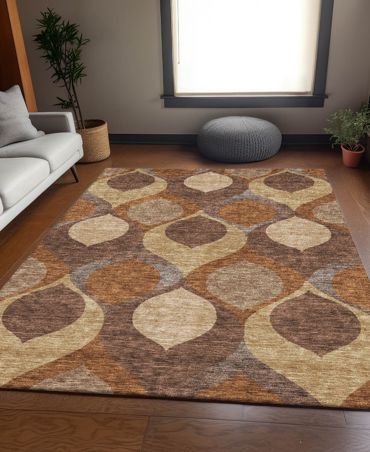 Addison Chantille Acn749 8'x10' Area Rug In Copper