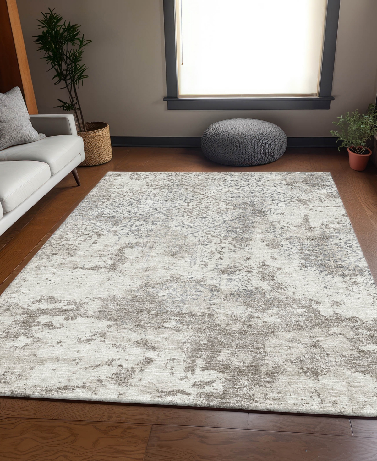 Addison Chantille Acn769 5'x7'6" Area Rug In Ivory