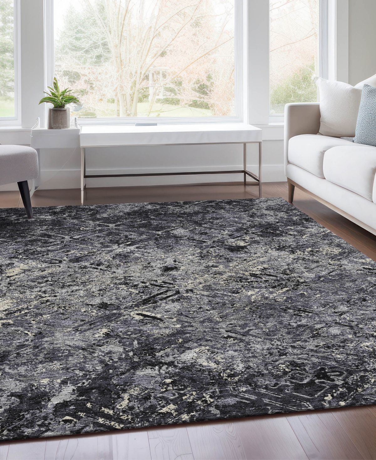 Addison Chantille Acn768 3'x5' Area Rug In Black