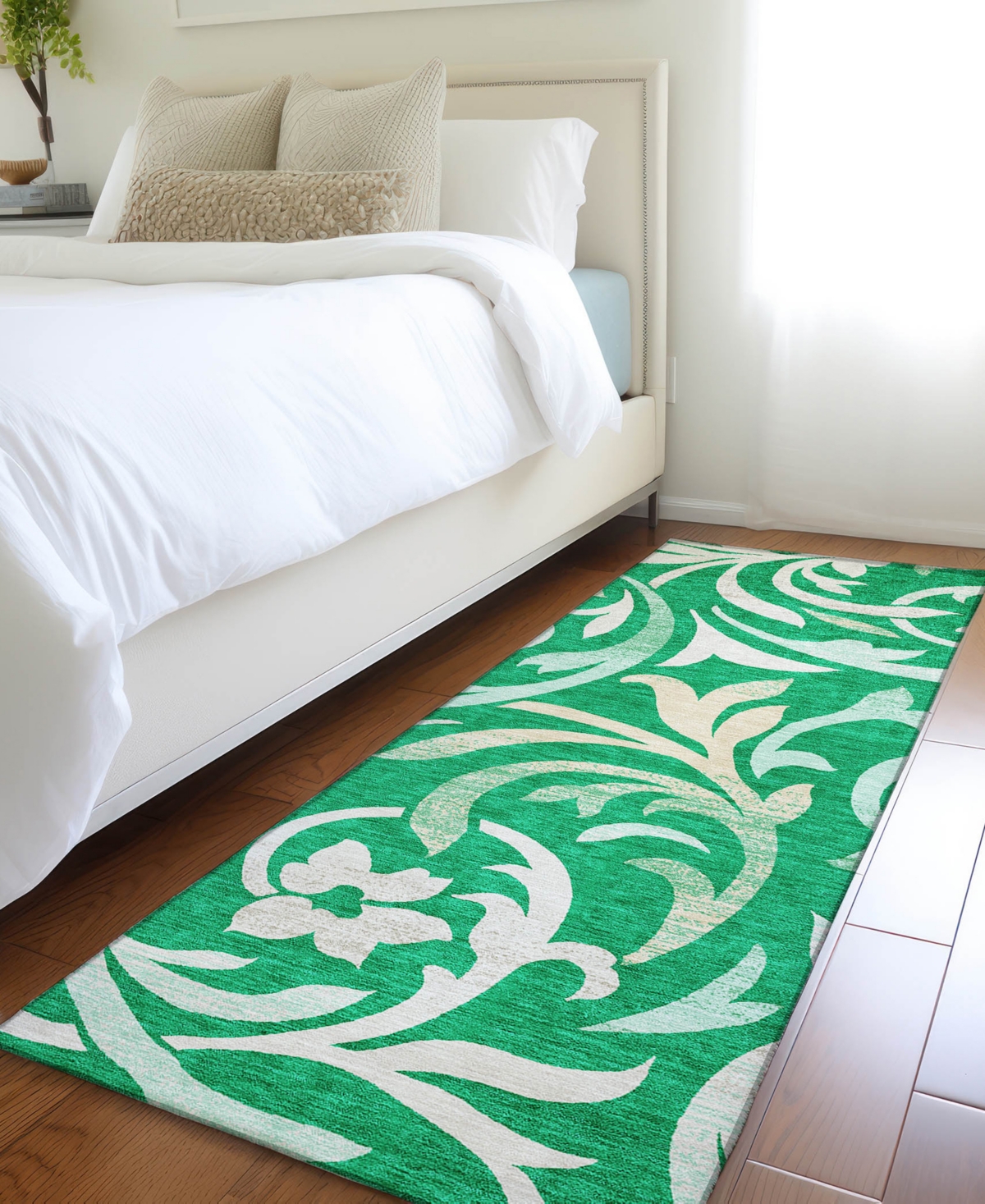 Addison Chantille Acn764 2'3"x7'6" Runner Area Rug In Green