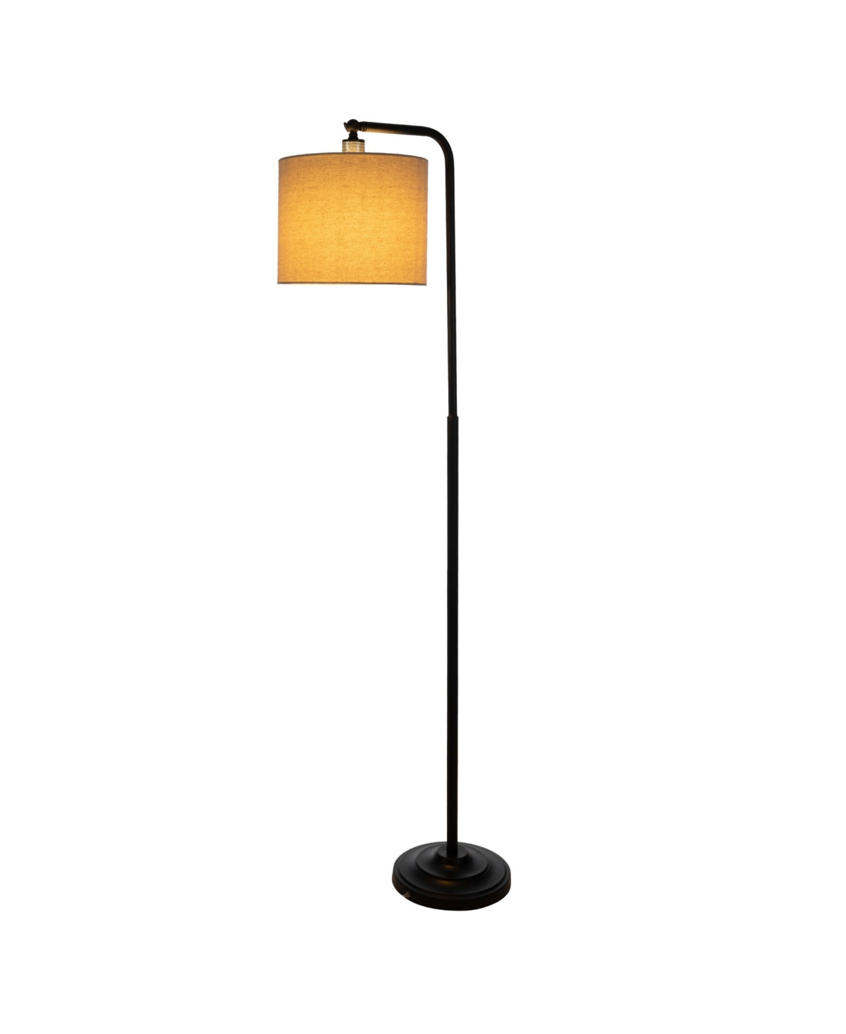 Lavish Home 65" Modern Led Floor Lamp In Black