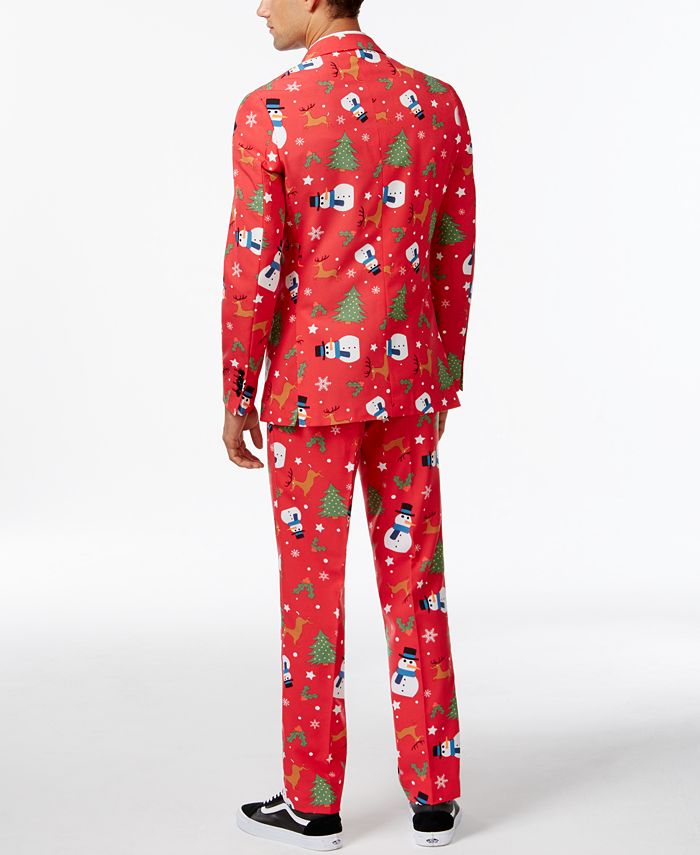 OppoSuits - Slim-Fit Snowman Suit and Tie