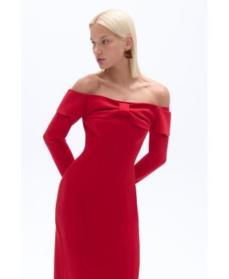 Women's Bow Maxi Dress