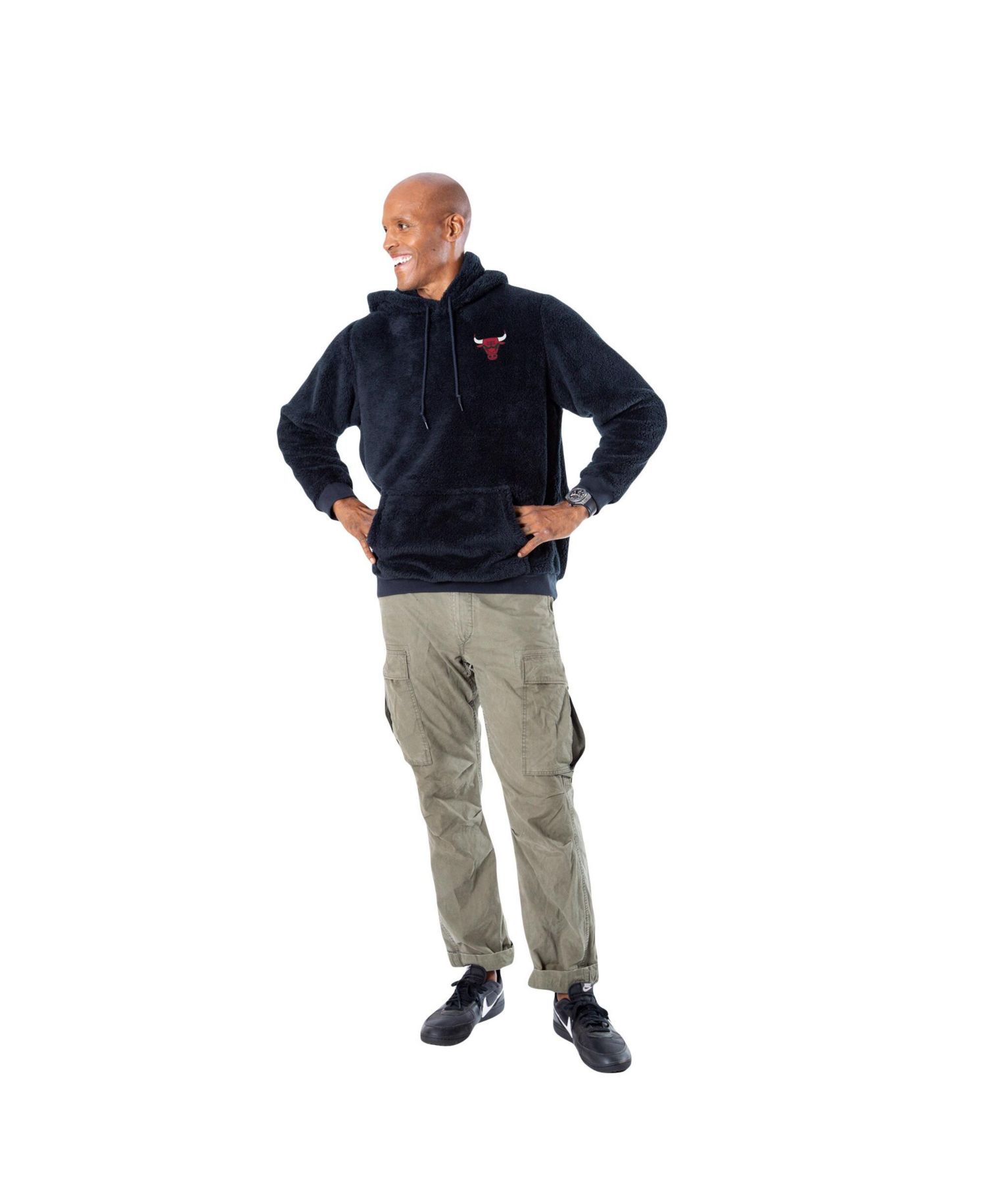 Men's and Women's The Best Hoodie in the World Black Chicago Bulls Oversized Lounge Pullover Hoodie