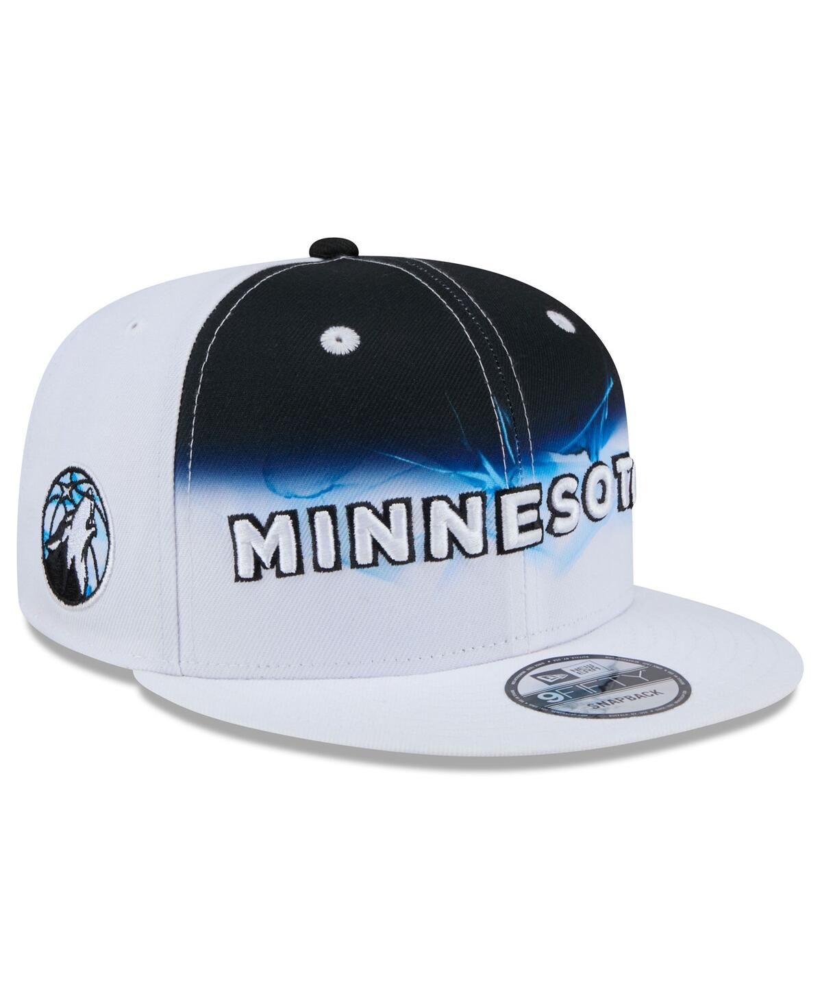 New Era Men's White Minnesota Timberwolves 2024/25 City Edition 9FIFTY Snapback Hat - White