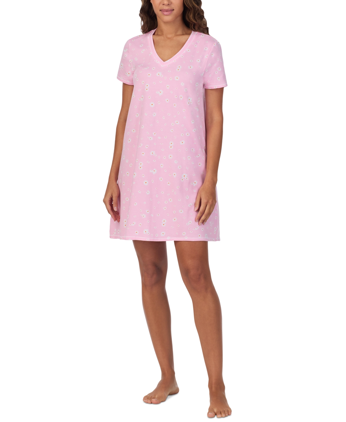 CUDDL DUDS WOMEN'S PRINTED SHORT-SLEEVE SLEEPSHIRT 