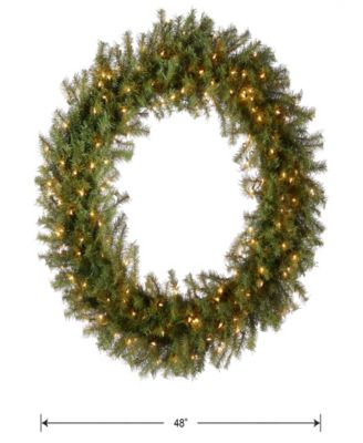 48" Norwood Fir Wreath With 200 Clear Lights