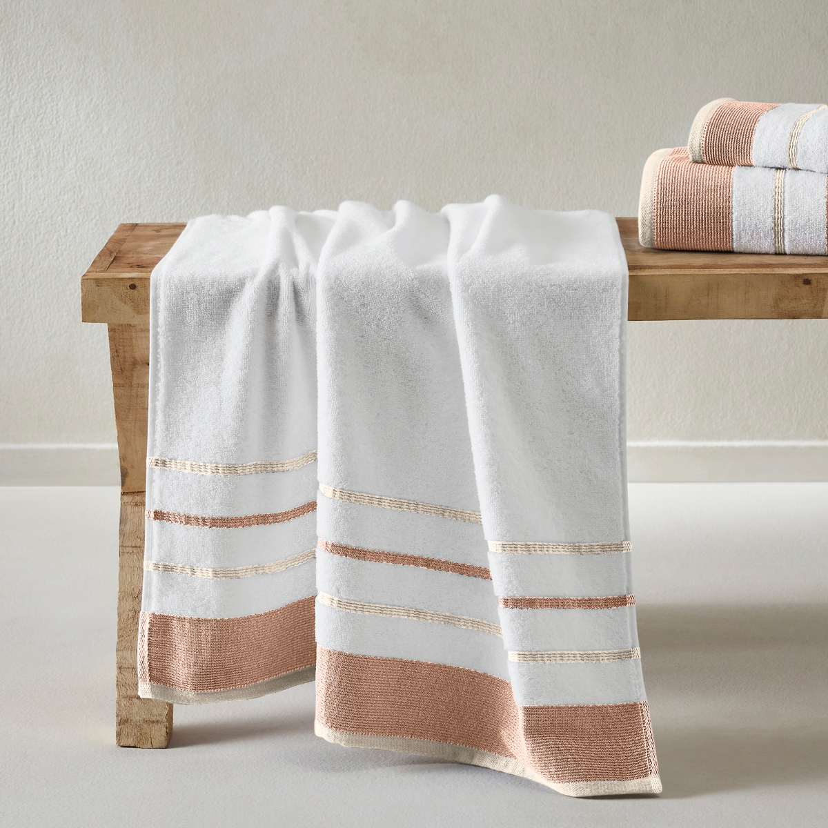 Linery & Co Linery & Co. Combed Cotton Absorbent & Durable Decorative -/ cappuccino