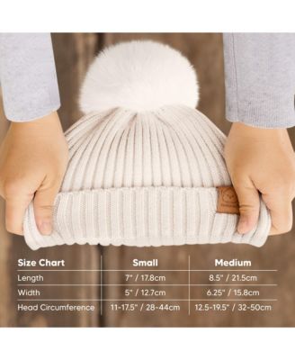 2pk Baby Hats, Baby Beanies, Newborn Hats for Baby Girls, Boys, Baby Winter Hat, 0-6 Months Infant Hat