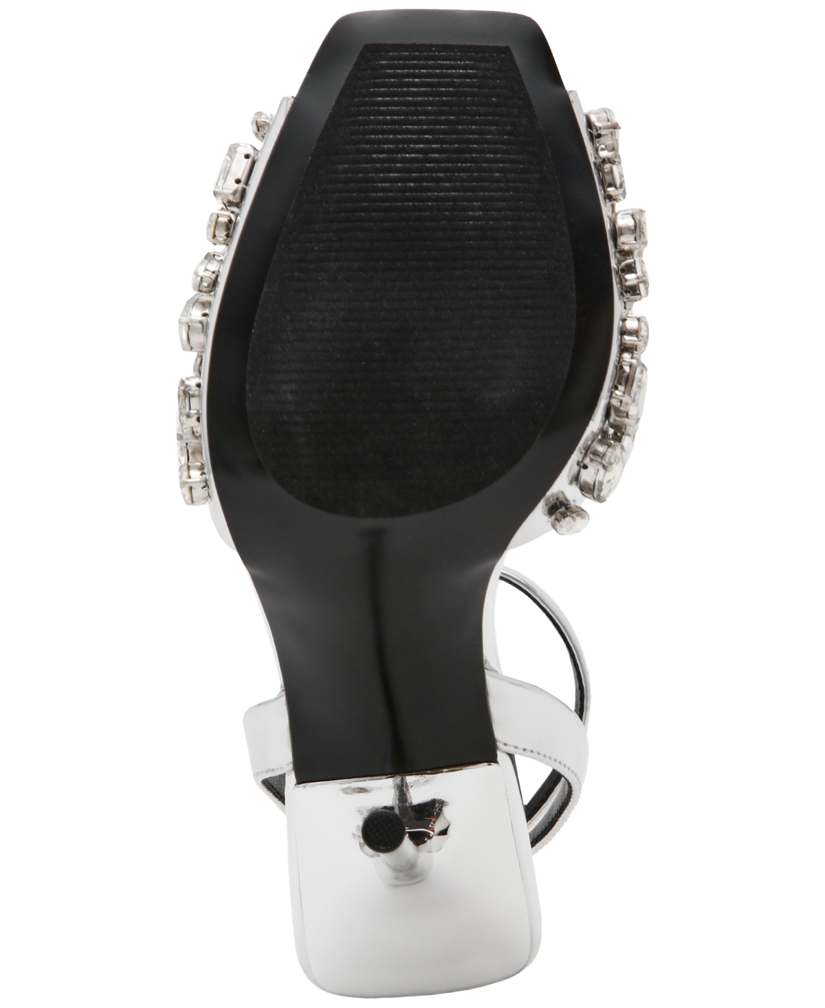 STEVE MADDEN WOMEN'S LILAC RHINESTONE PEEP-TOE TWO-PIECE SANDALS 