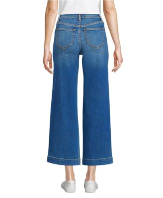 Women's Recover Denim High Rise Wide Leg Crop Jeans