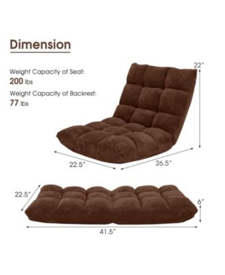 Adjustable 14-position Cushioned Floor Chair