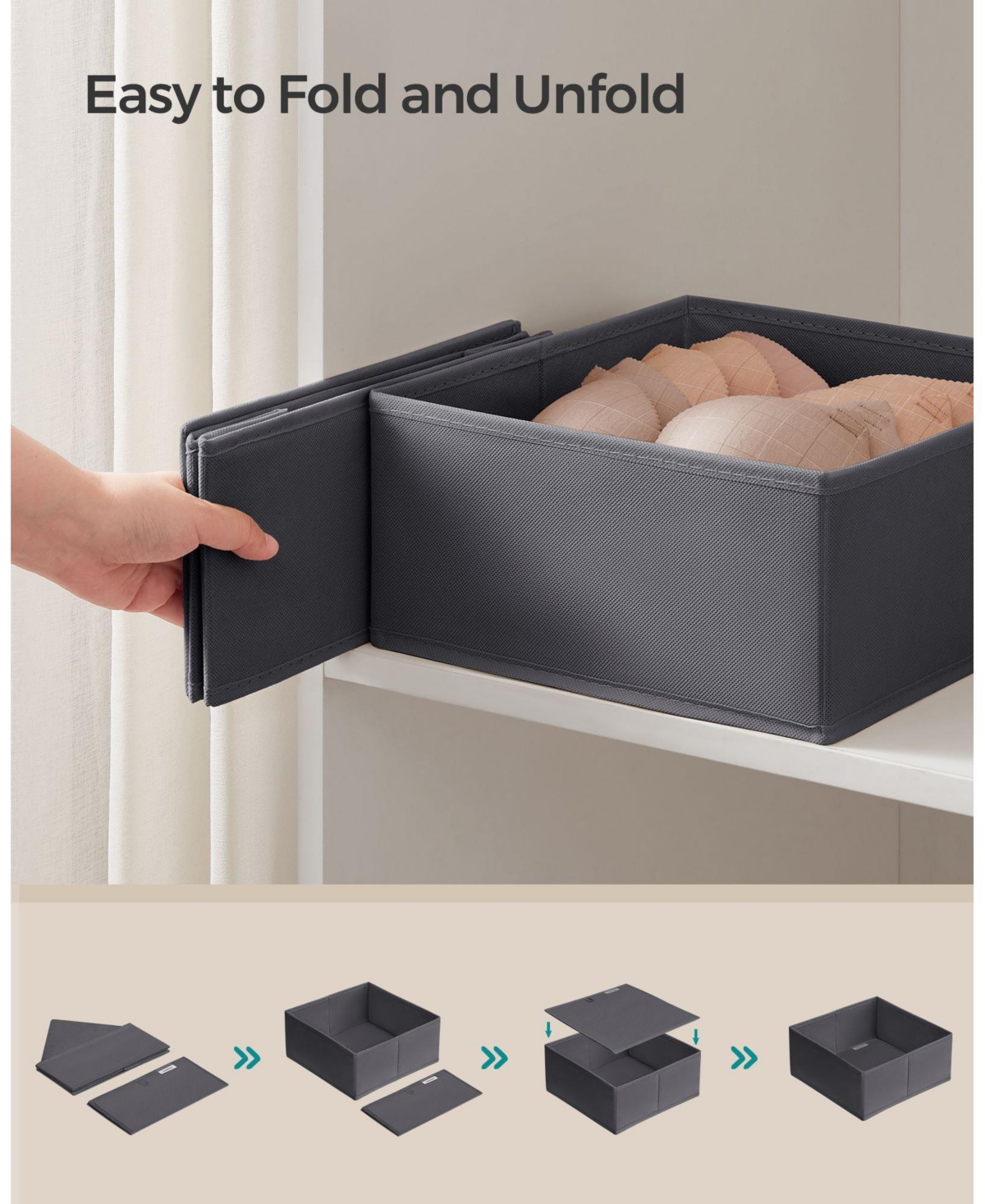 Slickblue Set of 12 Drawer Organizers, Dresser Storage Organizers for Clothes and Accessories