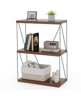 GOUUN 3-Tier Multipurpose Display Rack with Metal Frame