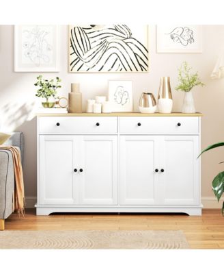 Sideboard Cabinet with Storage Drawers Adjustable Shelves