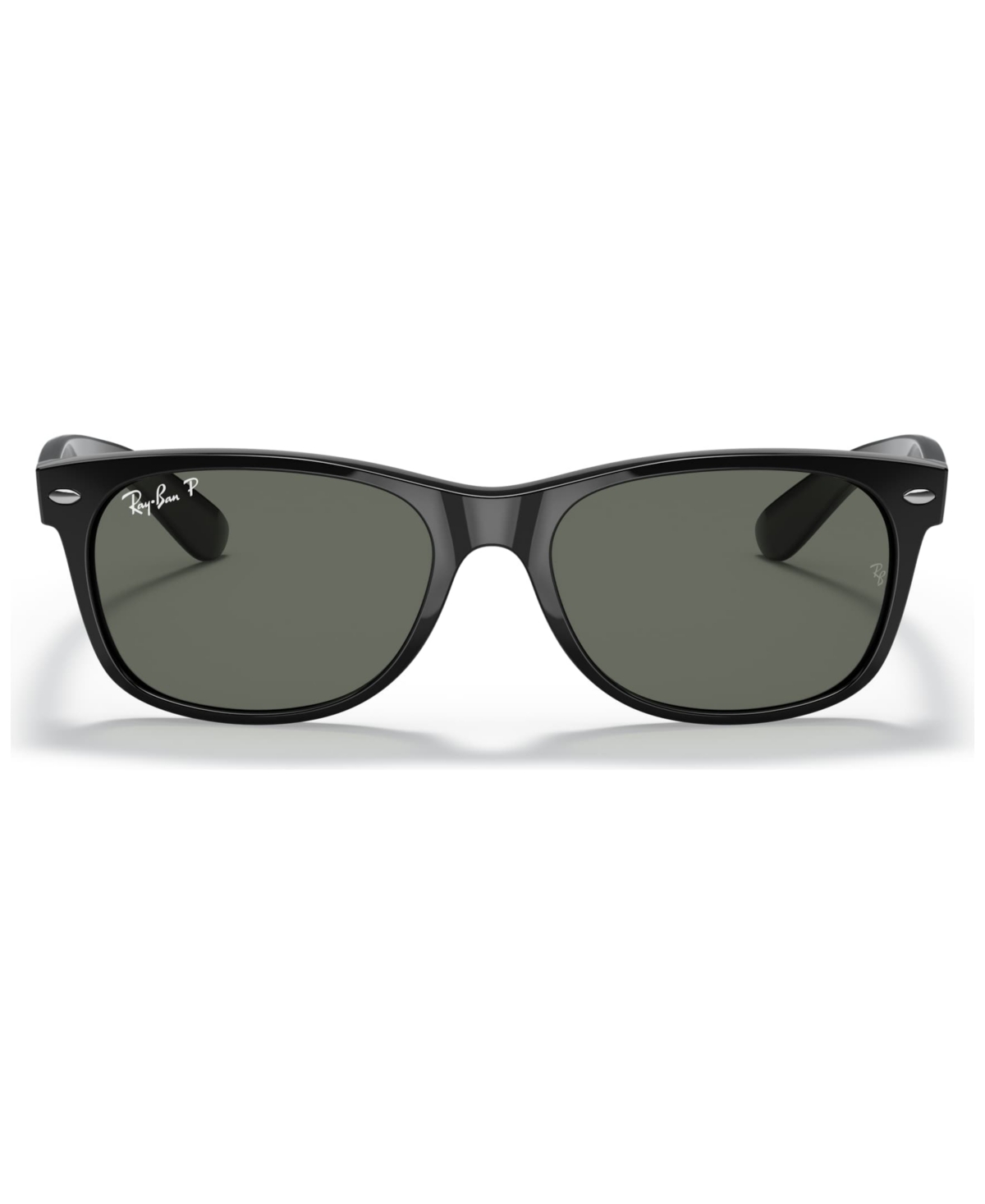 Ray Ban Unisex Polarized Low Bridge Fit Sunglasses, Rb2132f New Wayfarer Classic 55 In Black