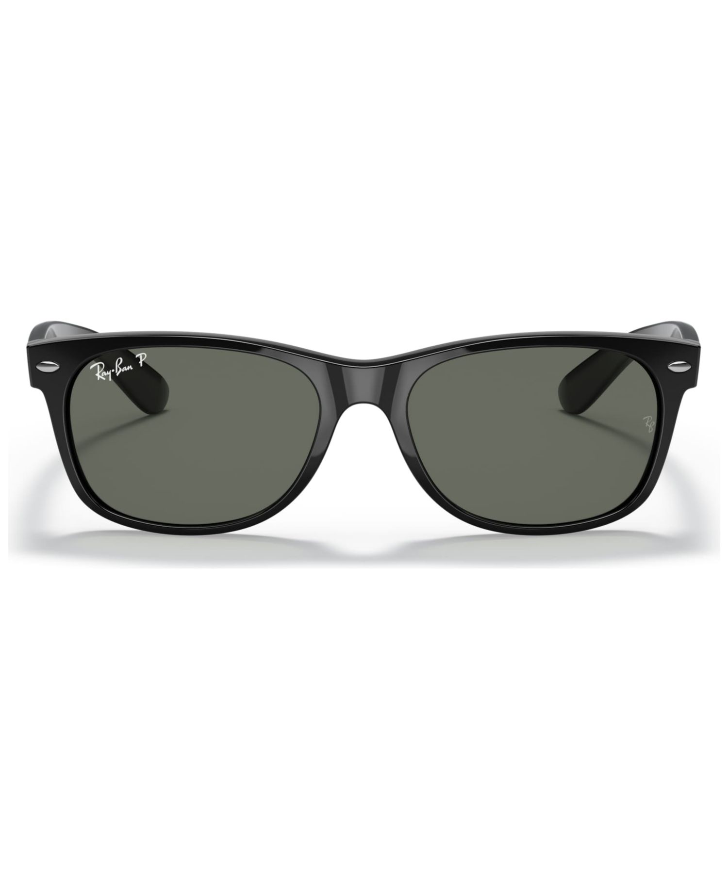 Unisex Polarized Low Bridge Fit Sunglasses, RB2132F NEW WAYFARER CLASSIC 55