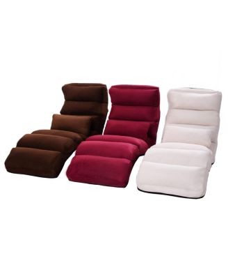 Folding Lazy Sofa Chair Stylish Sofa Couch Beds Lounge Chair W/Pillow