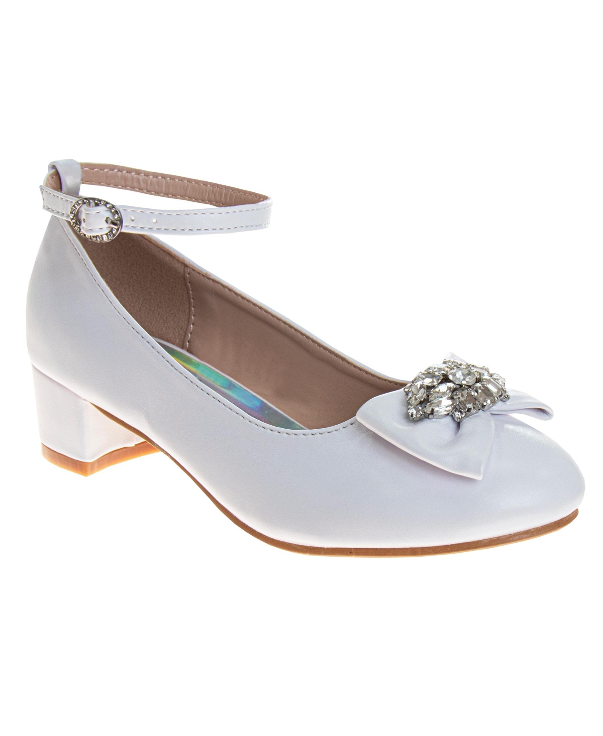 Badgley Mischka Little Girls Low Heeled Dress Pumps. (Little Kids/Big Kids)