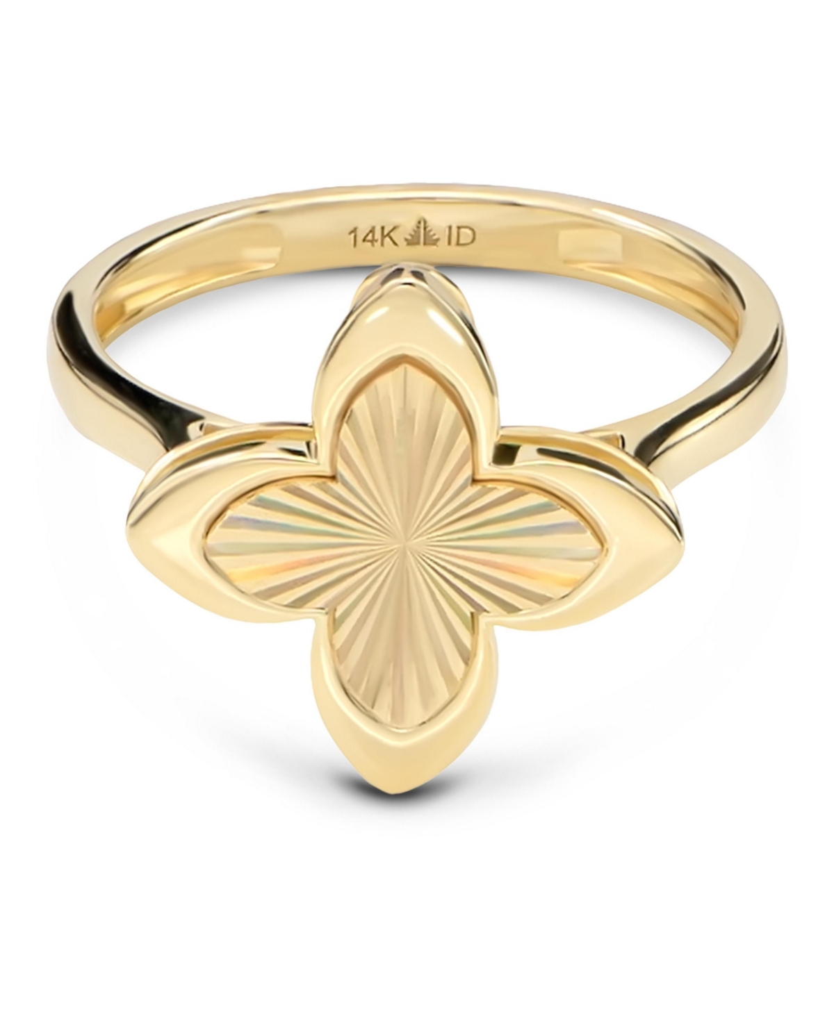 Clover Ring in 14K Gold, Size 6, approx. 3.7 grams - Gold