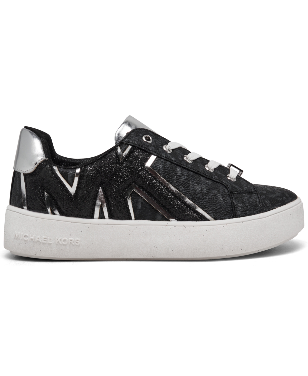 Michael Kors Little Girls Jordana Airin Glitter Logo Casual Sneakers from Finish Line