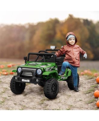 12V Ride on Car, Ride on Truck w/ 4 Suspension Wheels,