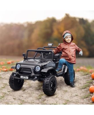 12V Ride on Car, Ride on Truck w/ 4 Suspension Wheels,