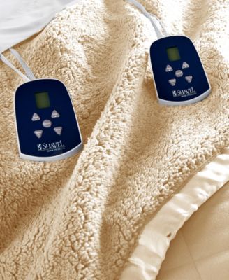 Reversible Micro Flannel&reg; to Sherpa Electric Blanket, Queen
