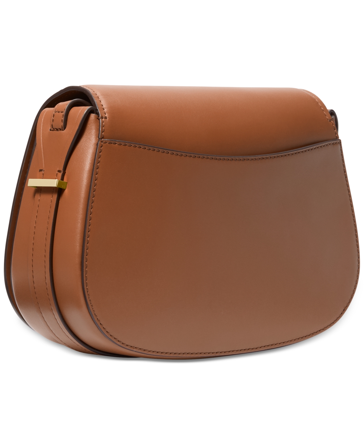 Michael Kors Michael  Lydia Small Leather Flap Messenger In Luggage