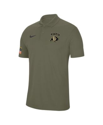 Men's Olive Colorado Buffaloes Military Appreciation Tour Performance Polo