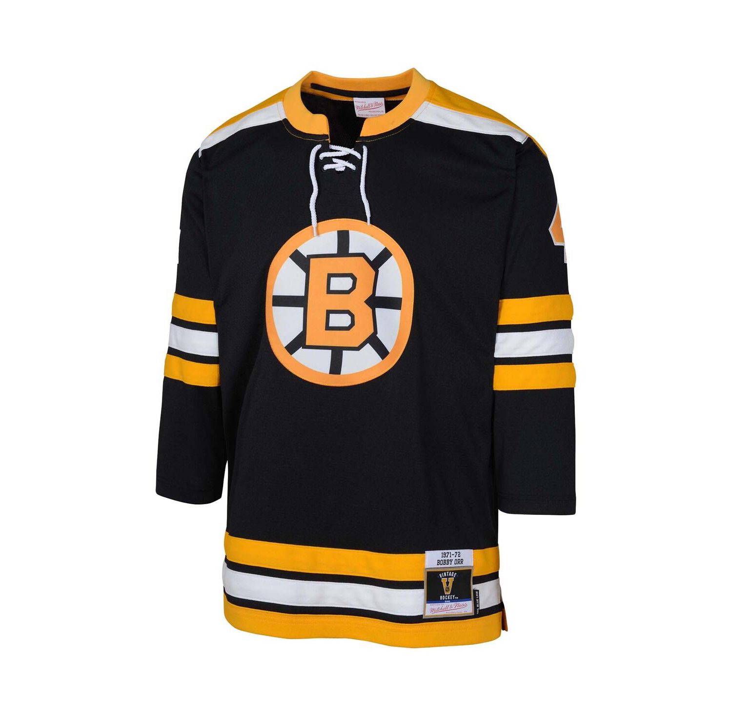 Big Boys and Girls Bobby Orr Black Boston Bruins Blue Line Player Jersey
