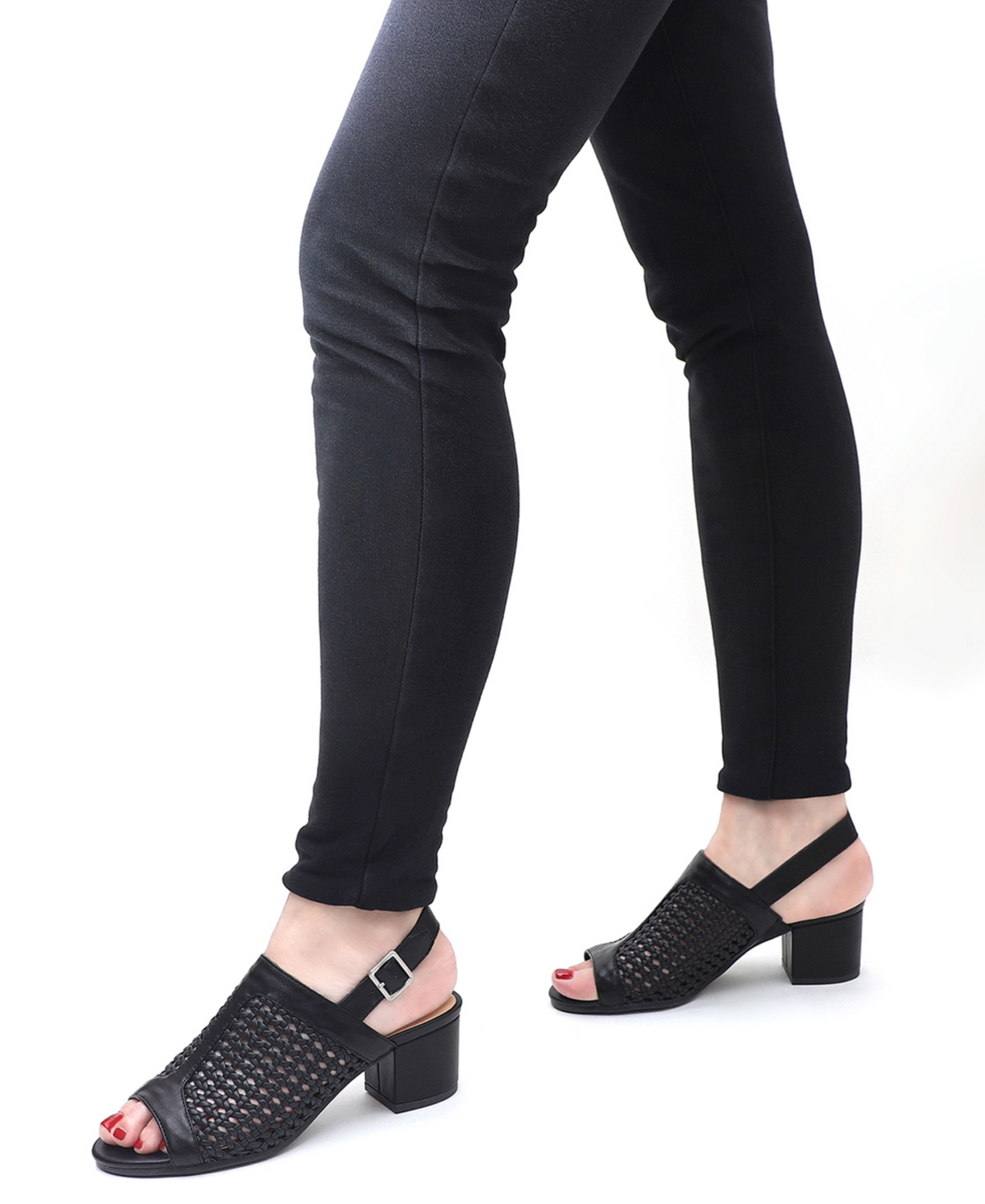 Bella Vita Women's Adley Block Heel Sandals In Black