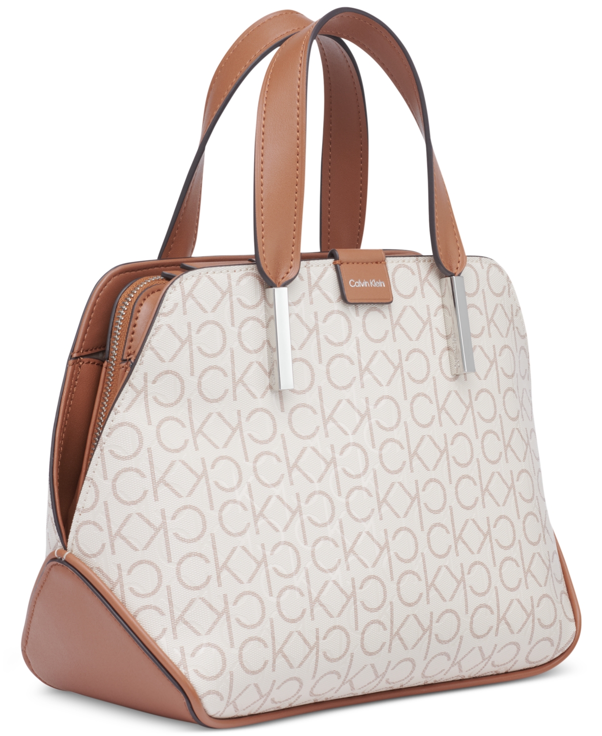 CALVIN KLEIN AUDREY SIGNATURE CONVERTIBLE SATCHEL 