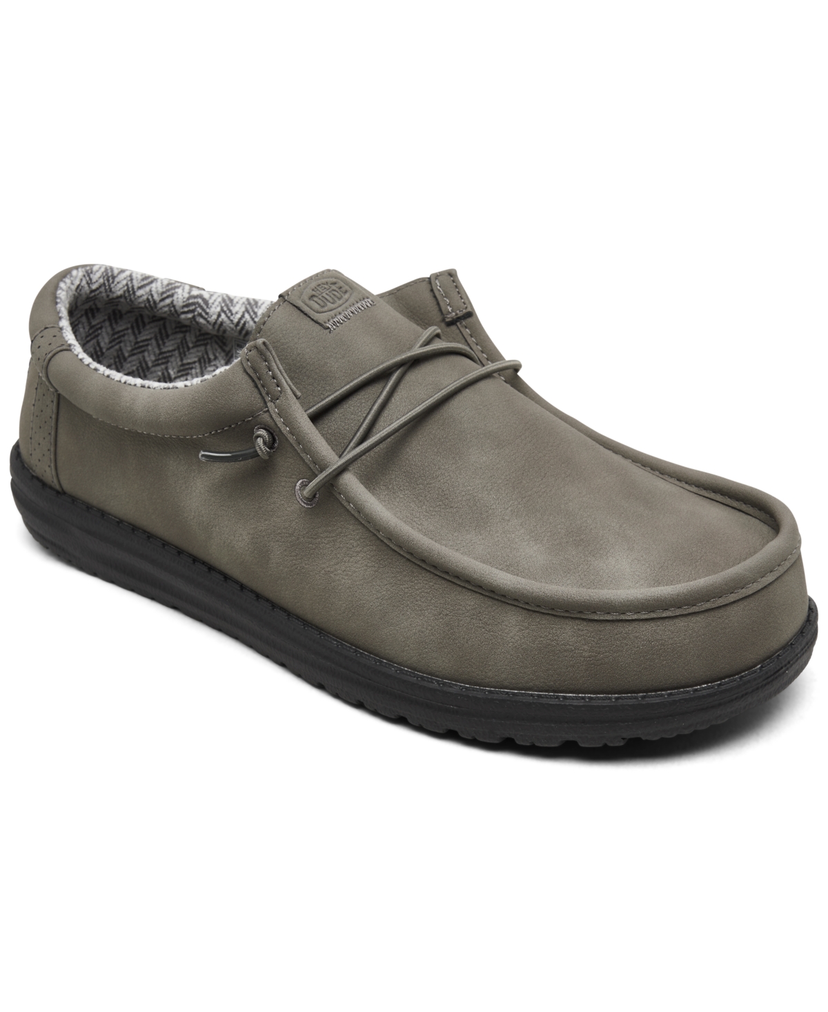 HEY DUDE MEN'S WALLY CLASSIC SLIP-ON CASUAL MOCCASIN SNEAKERS FROM FINISH LINE 